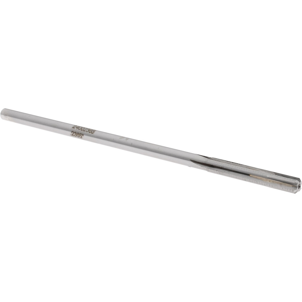 Made in USA 24002365 Chucking Reamer: 0.2365" Dia, 6" OAL, 1-1/2" Flute Length, Straight Shank, Solid Carbide Image