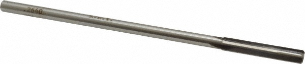 Made in USA 24002640 Chucking Reamer: 0.264" Dia, 6" OAL, 1-1/2" Flute Length, Straight Shank, Solid Carbide Image
