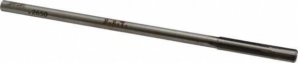 Made in USA 24002650 Chucking Reamer: 0.265" Dia, 6" OAL, 1-1/2" Flute Length, Straight Shank, Solid Carbide Image