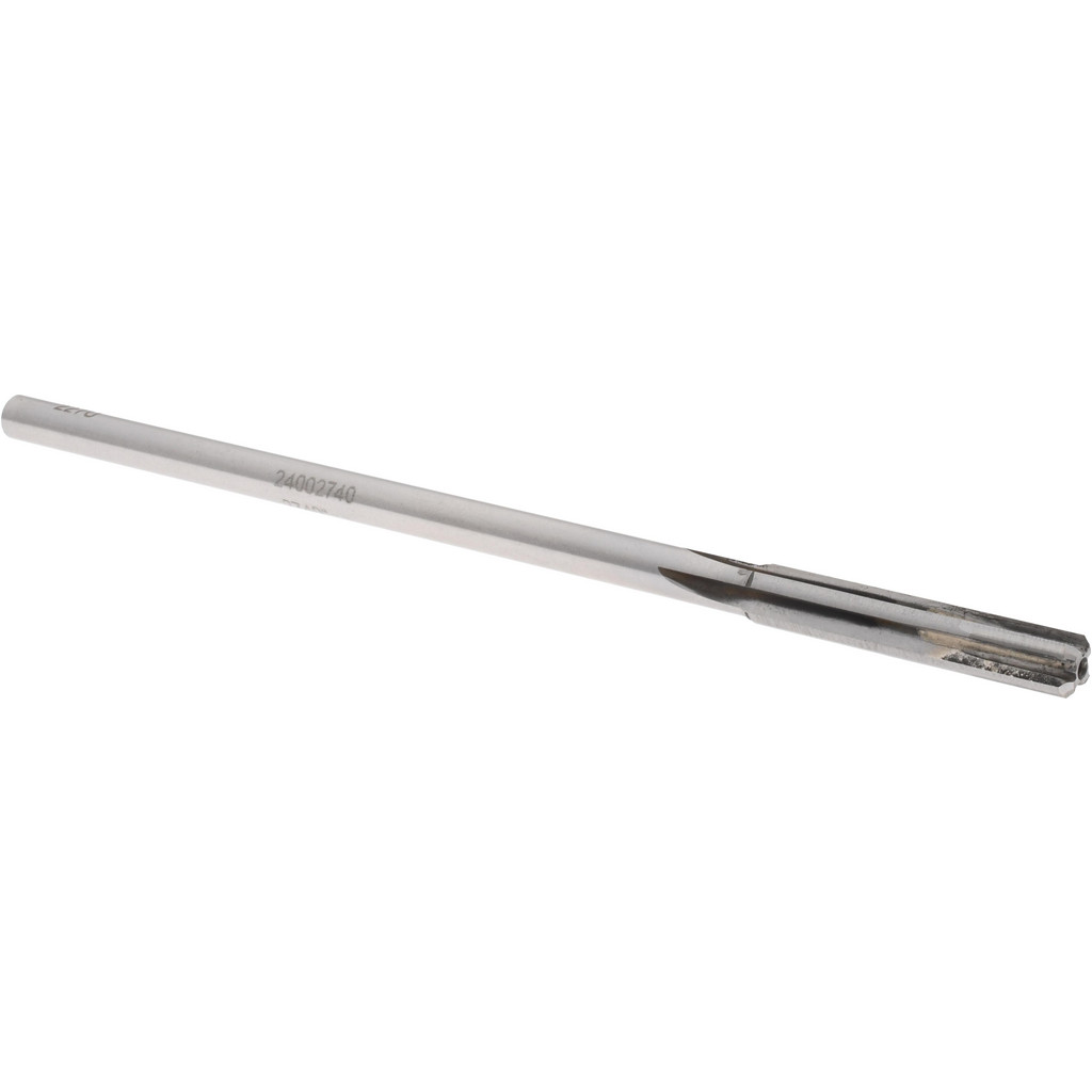 Made in USA 24002740 Chucking Reamer: 0.274" Dia, 6" OAL, 1-1/2" Flute Length, Straight Shank, Solid Carbide Image