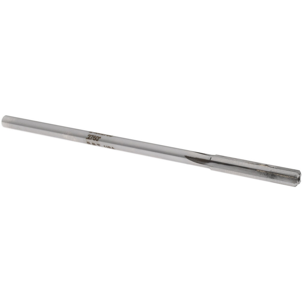 Made in USA 24002750 Chucking Reamer: 0.275" Dia, 6" OAL, 1-1/2" Flute Length, Straight Shank, Solid Carbide Image
