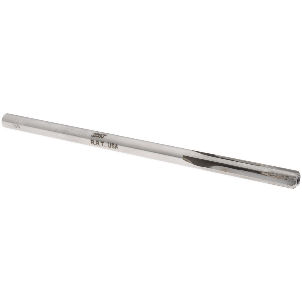Made in USA 24002860 Chucking Reamer: 0.286" Dia, 6" OAL, 1-1/2" Flute Length, Straight Shank, Solid Carbide Image
