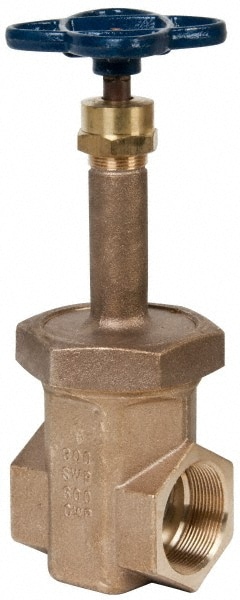 NIBCO NL2H00D Gate Valve: Rising Stem, 2" Pipe, Threaded, Bronze Image