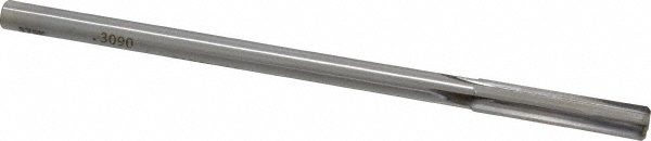 Made in USA 24003090 Chucking Reamer: 0.309" Dia, 6" OAL, 1-1/2" Flute Length, Straight Shank, Solid Carbide Image