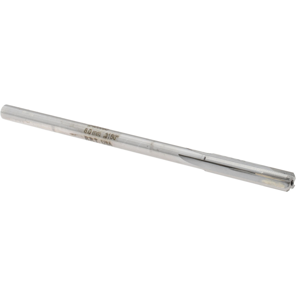 Made in USA 2400080 Chucking Reamer: 0.315" Dia, 6" OAL, 1-1/2" Flute Length, Straight Shank, Solid Carbide Image