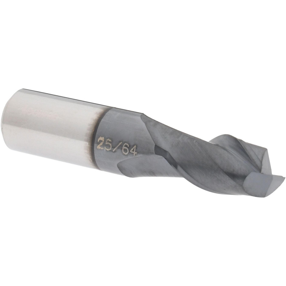 12181670 Square End Mill: 25/64 Dia, 5/8 LOC, 7/16 Shank Dia, 2 OAL, 2 Flutes, Solid Carbide  