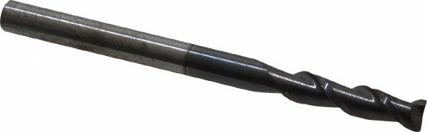 12181718 Square End Mill: 3/16" Dia, 3/4" LOC, 2 Flutes, Solid Carbide  