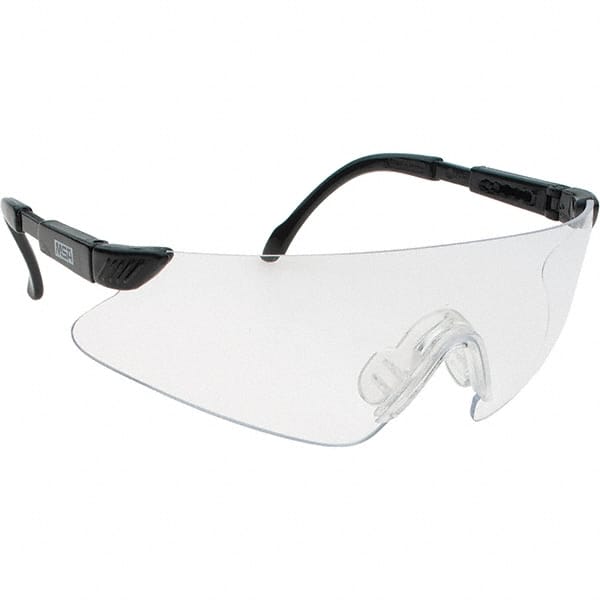 Safety Glass: Scratch-Resistant, Polycarbonate, Clear Lenses