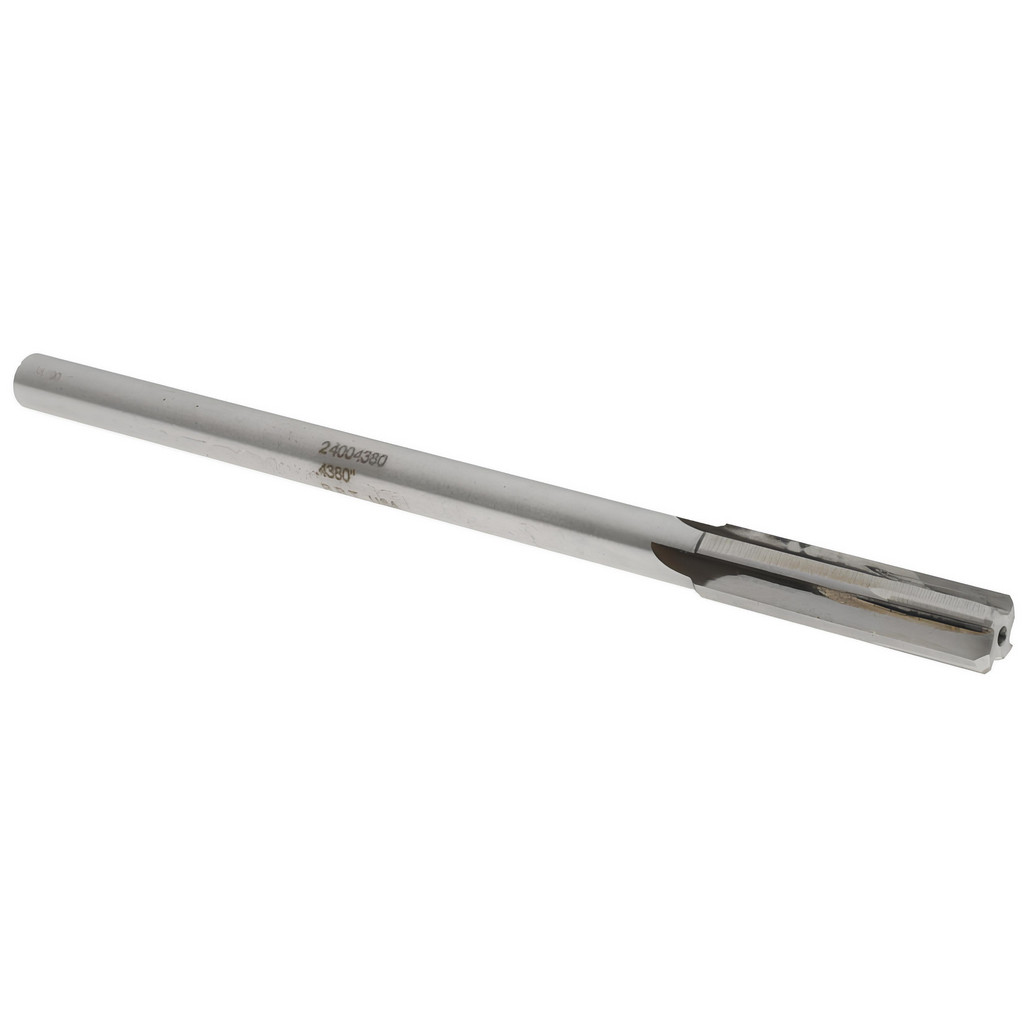 Made in USA 2400438 Chucking Reamer: 0.438" Dia, 7" OAL, 1-3/4" Flute Length, Straight Shank, Solid Carbide Image