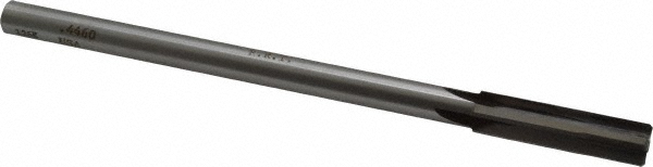 Made in USA 24004460 Chucking Reamer: 0.446" Dia, 7" OAL, 1-3/4" Flute Length, Straight Shank, Solid Carbide Image