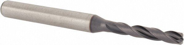 Screw Machine Length Drill Bit: 0.1496" Dia, 140 °, Solid Carbide