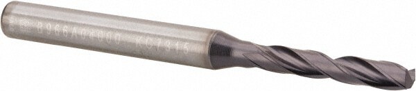 Screw Machine Length Drill Bit: 0.1575" Dia, 140 °, Solid Carbide