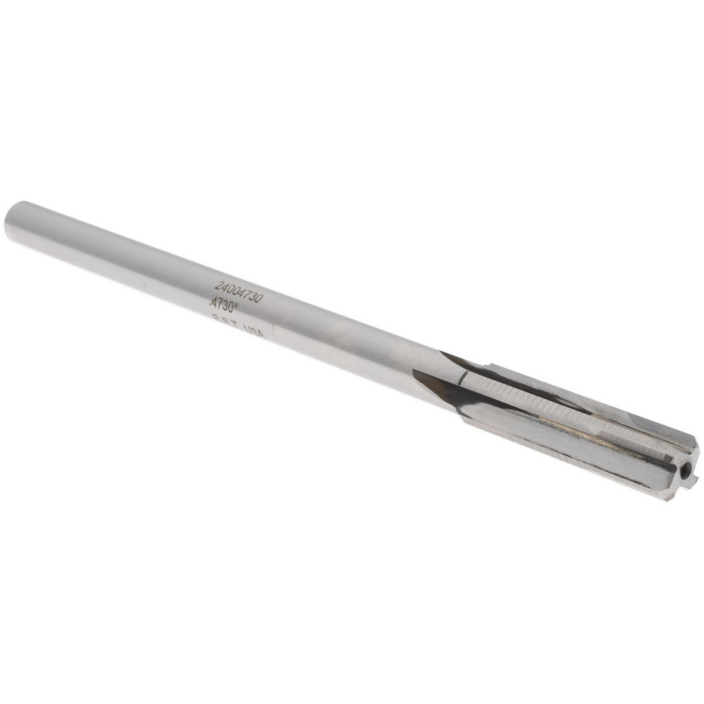 Made in USA 24004530 Chucking Reamer: 0.453" Dia, 7" OAL, 1-3/4" Flute Length, Straight Shank, Solid Carbide Image