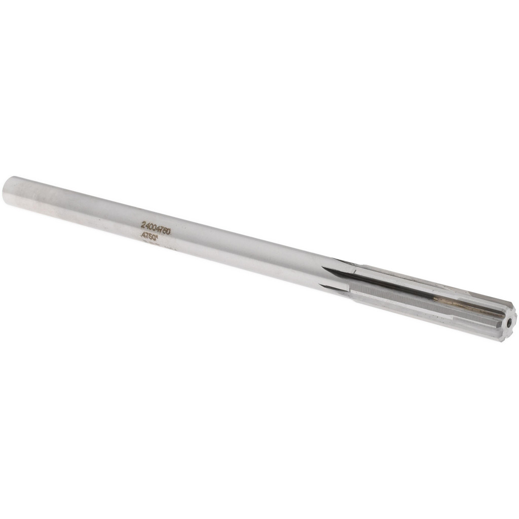 Made in USA 24004750 Chucking Reamer: 0.475" Dia, 8" OAL, 2" Flute Length, Straight Shank, Solid Carbide Image