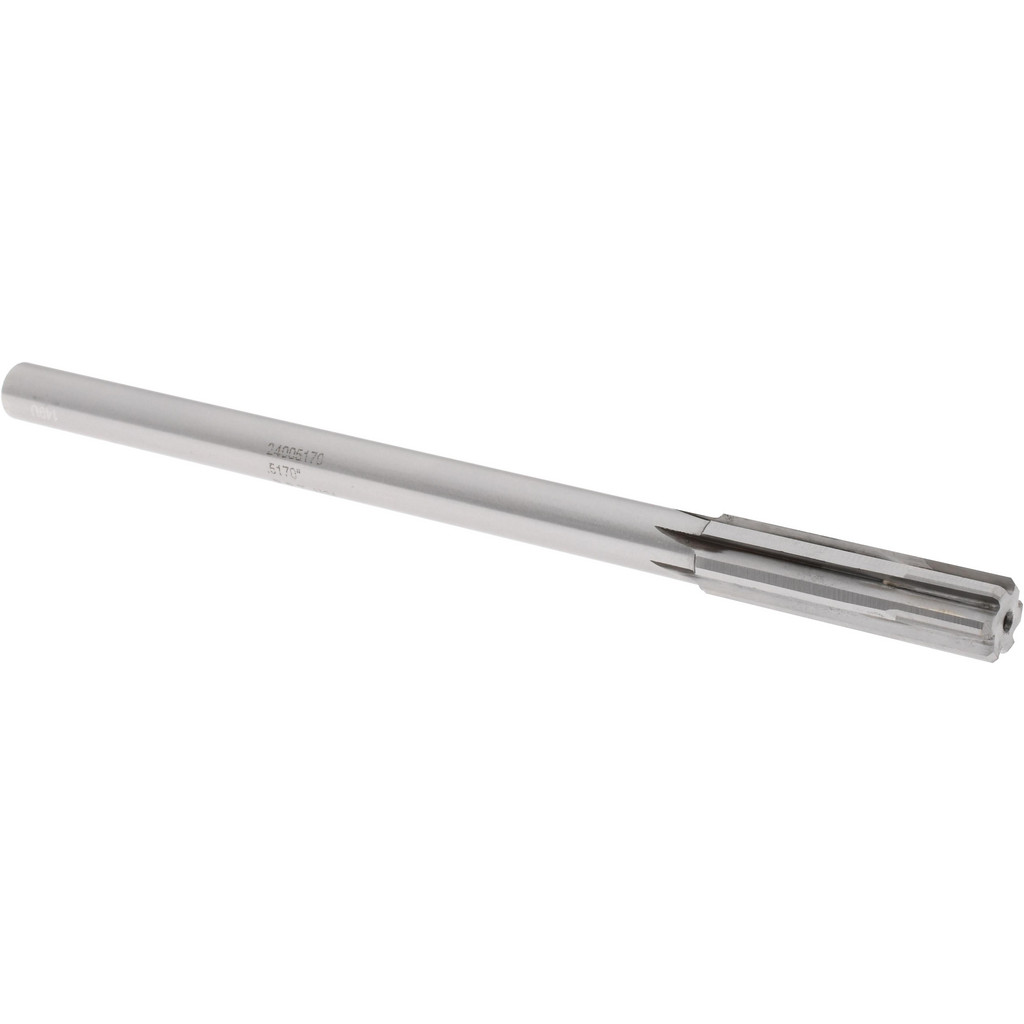 Made in USA 24005170 Chucking Reamer: 0.517" Dia, 8" OAL, 2" Flute Length, Straight Shank, Solid Carbide Image