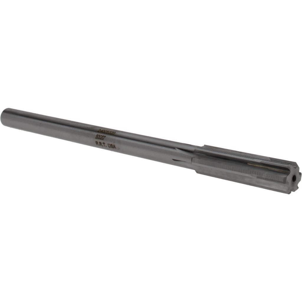 Made in USA 24005320 Chucking Reamer: 0.532" Dia, 8" OAL, 2" Flute Length, Straight Shank, Solid Carbide Image
