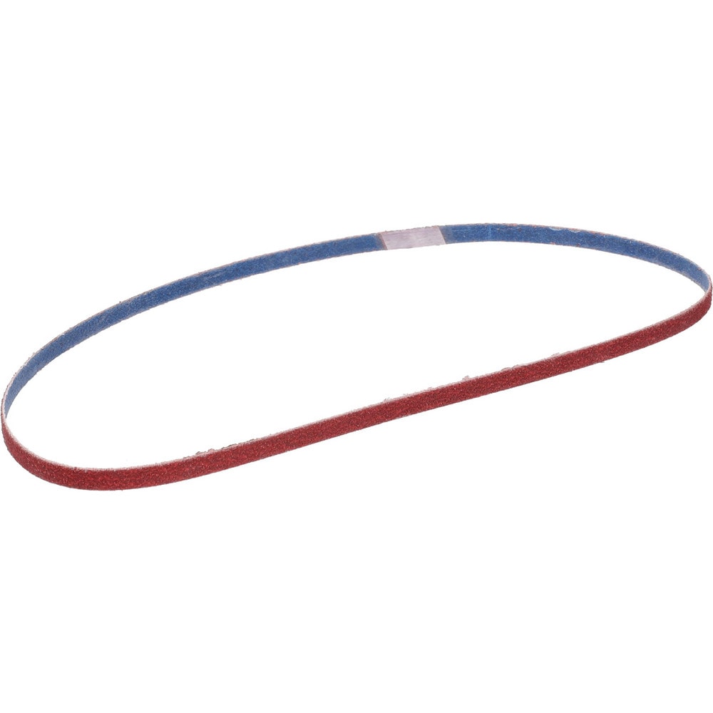 Abrasive Belt: 1/4" Wide, 24" Long, 80 Grit, Ceramic