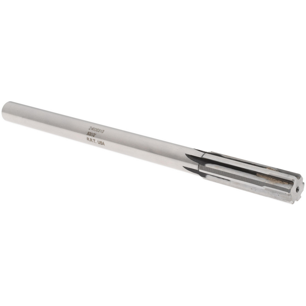 Made in USA 2400631 Chucking Reamer: 0.631" Dia, 9" OAL, 2-1/4" Flute Length, Straight Shank, Solid Carbide Image
