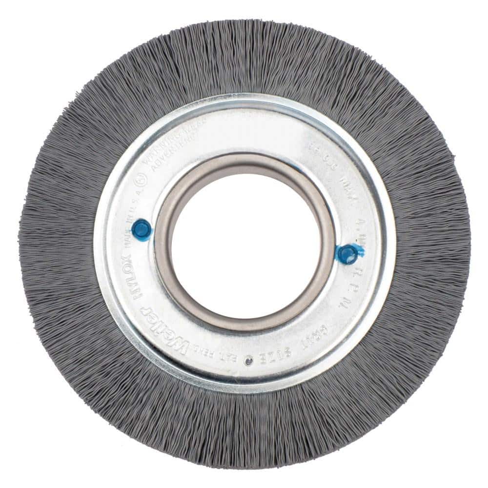 Weiler 83000 Wheel Brush: 6" Wheel Dia, Crimped 