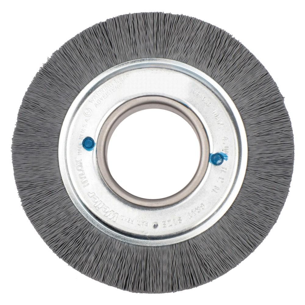 Weiler 83000 Wheel Brush: 6" Wheel Dia, Crimped 