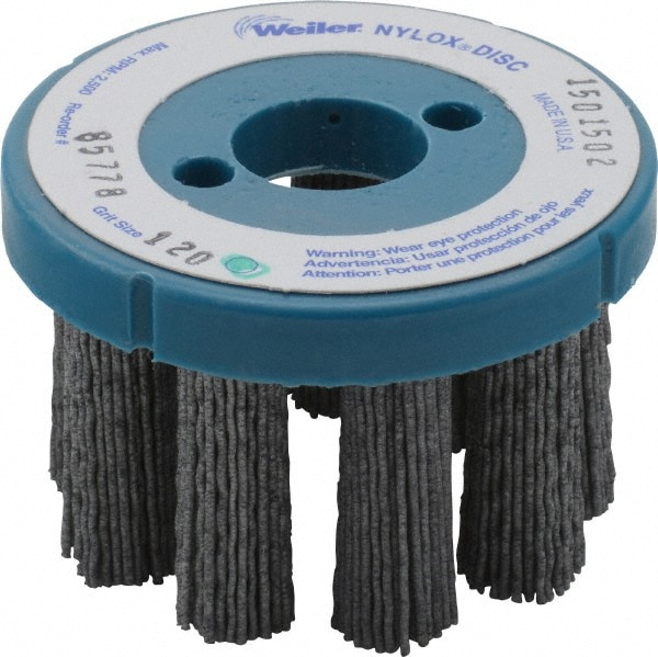 Weiler 85778 3" 120 Grit Silicon Carbide Crimped Disc Brush Image