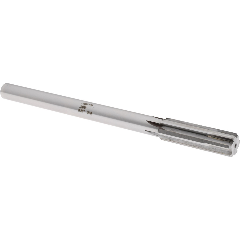 Made in USA 24007470 Chucking Reamer: 0.747" Dia, 9-1/2" OAL, 2-1/2" Flute Length, Straight Shank, Solid Carbide Image