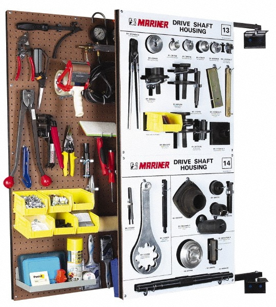 Triton Products Pegboard Swing Panel Storage System 24 x 48", Steel