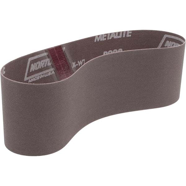 Abrasive Belt: 3" Wide, 24" Long, 240 Grit, Aluminum Oxide