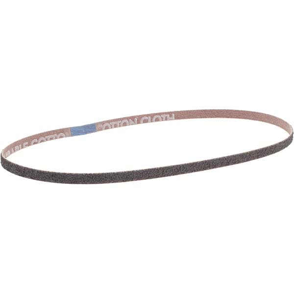 Abrasive Belt: 1/4" Wide, 18" Long, 40 Grit, Aluminum Oxide