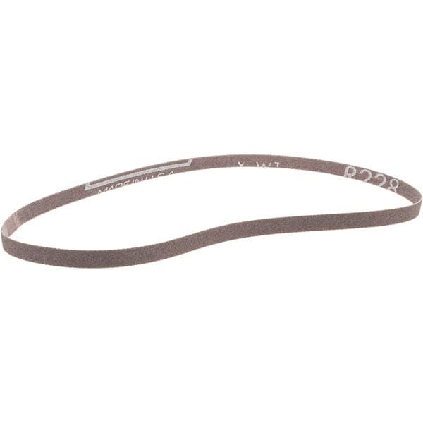 Abrasive Belt: 1/4" Wide, 18" Long, 240 Grit, Aluminum Oxide