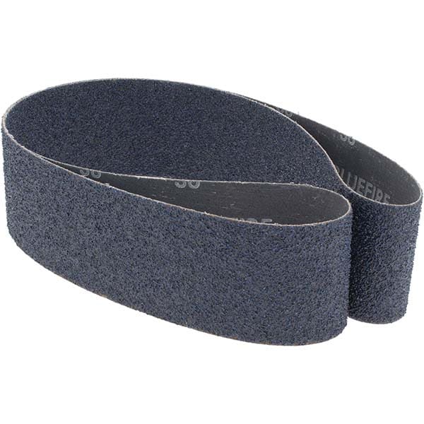 Abrasive Belt: 2-1/2" Wide, 48" Long, 36 Grit, Zirconia Alumina