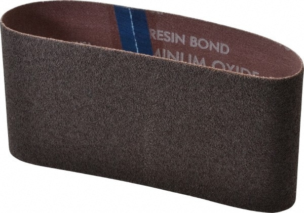 Abrasive Belt: 3-1/2" Wide, 15-1/2" Long, 40 Grit, Aluminum Oxide