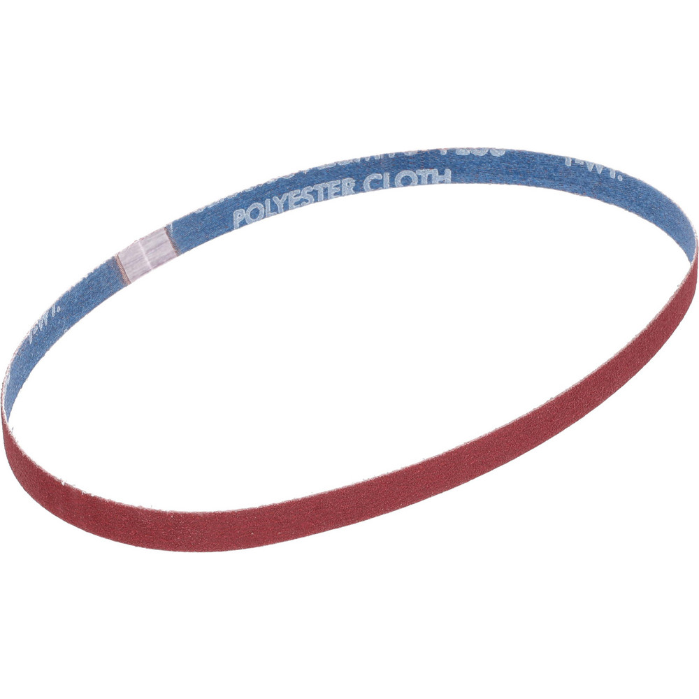 Abrasive Belt: 1/2" Wide, 24" OAL, 100 Grit, Ceramic Alumina - Coated, Medium Grade, Y Weighted, Wet & Dry,  Series R983