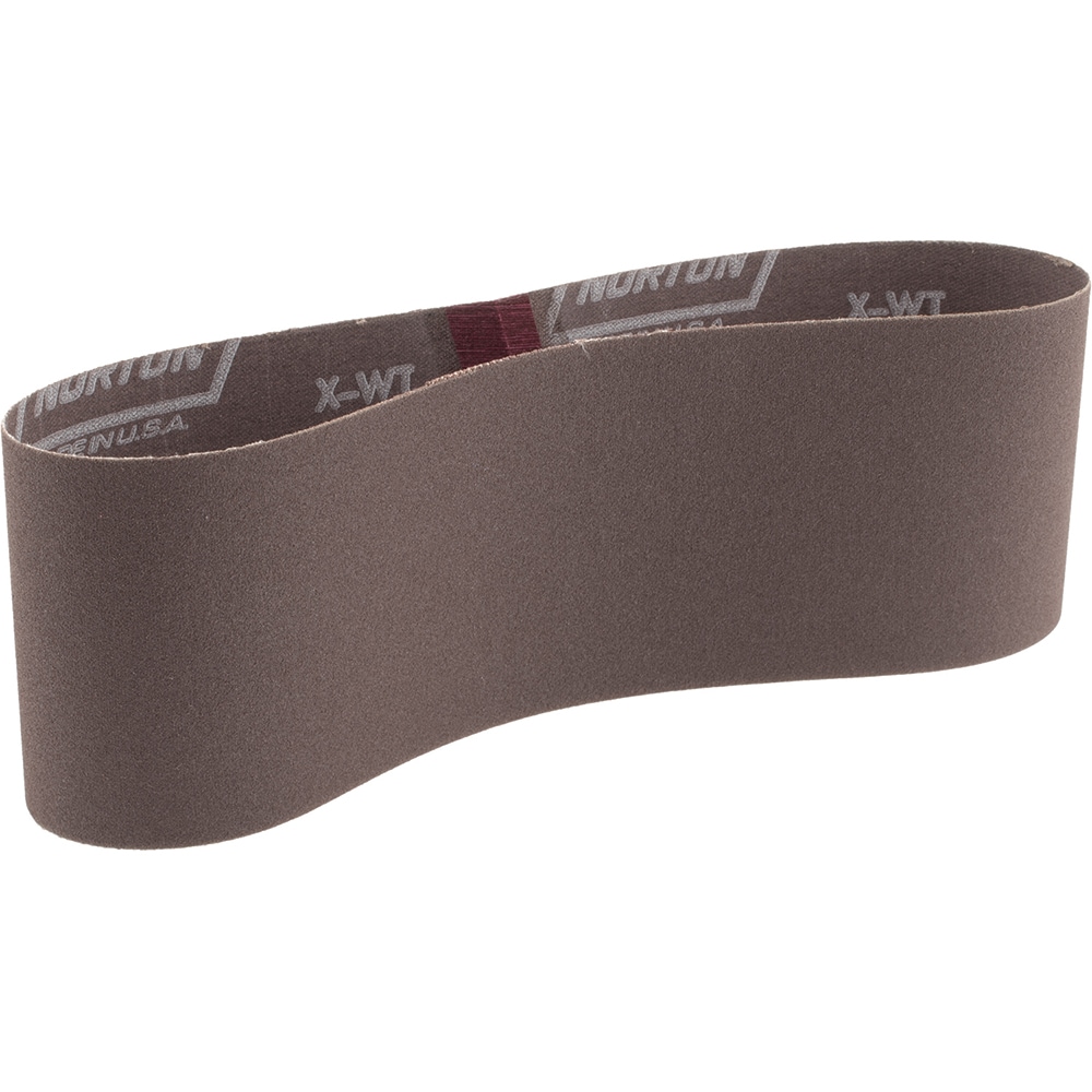 Abrasive Belt: 3" Wide, 21" Long, 150 Grit, Aluminum Oxide