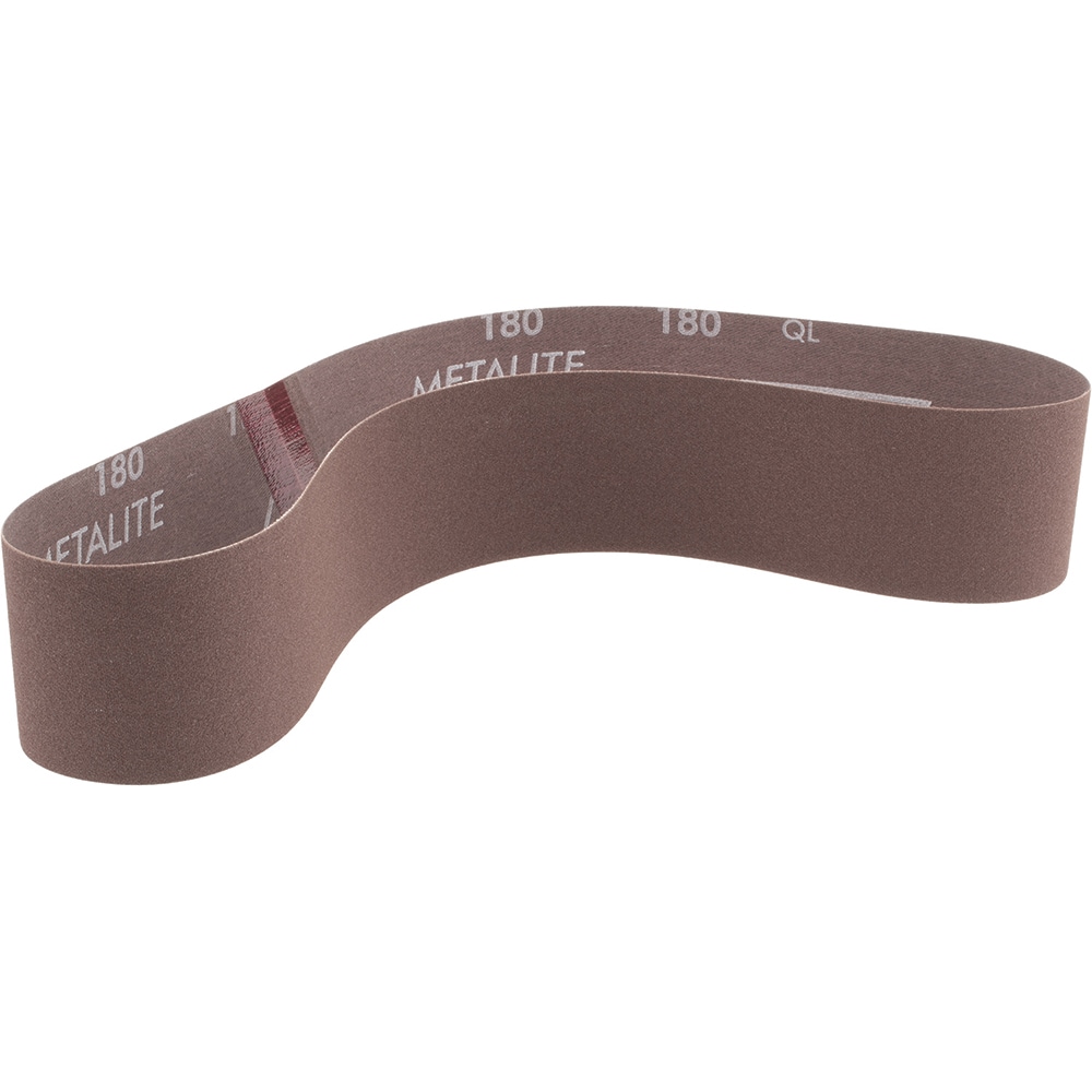 Norton Abrasive Belt 2" Wide, 30" OAL, 180 Grit, Aluminum Oxide