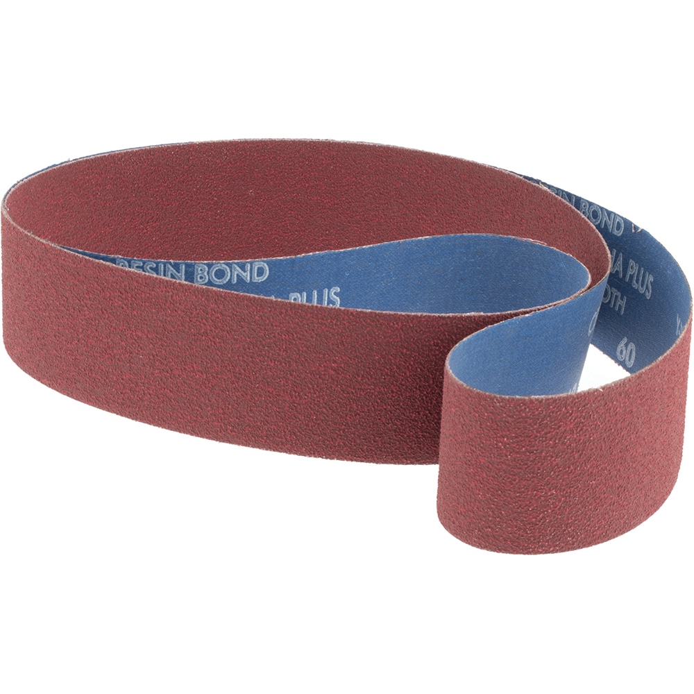 Abrasive Belt: 2" Wide, 60" Long, 60 Grit, Ceramic