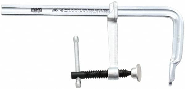 Bessey MMS-4 Sliding Arm Bar Clamp: 4" Max Capacity, 2-1/4" Throat Depth 