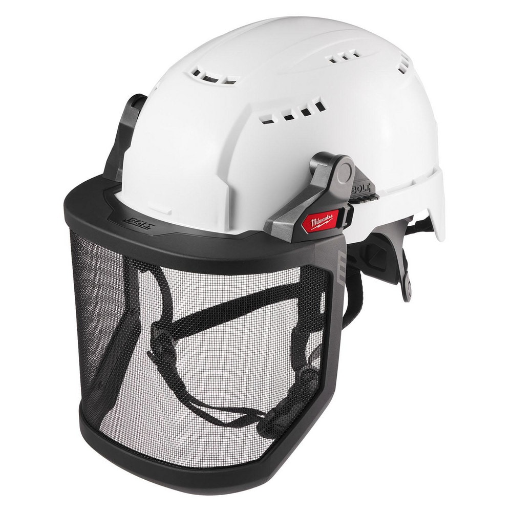 Milwaukee Tool 48-73-1431 Face Shield Windows & Screens; Product Type: Face Shield Mesh Screen ; Material: Steel ; Lens Shade: 9 to 10 ; Window Height (Decimal Inch): 9.5000 ; Window Width (Inch): 8.5 ; Application: BOLT Front Slots Image