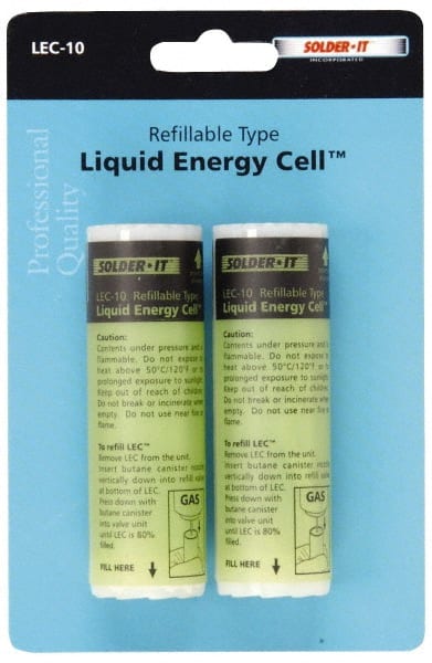 Solder-It Liquid Energy Cells Butane Refillable Fuel Cell Pair (LEC-8)