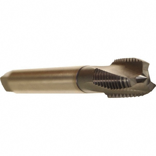 Emuge CU35J411.5013 Spiral Flute Tap: 1/2-13, UNC, 3 Flute, Modified Bottoming, 3BX Class of Fit, Cobalt, TICN Finish Image