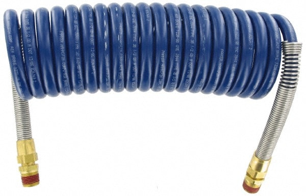 Parker 731513-BLU Coiled & Self Storing Hose: 3/8" ID, 15 Long Image