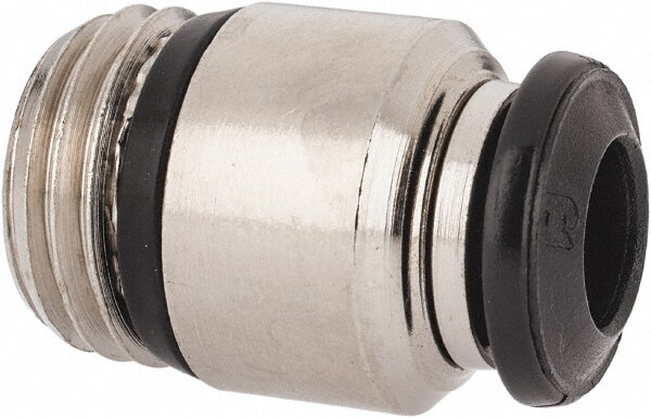 Push-To-Connect Tube to Universal Thread Tube Fitting: Male with Internal Hex, Straight, 1/4" Thread