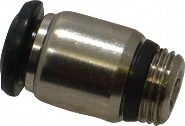 Push-To-Connect Tube to Universal Thread Tube Fitting: Male with Internal Hex, Straight, 1/8" Thread