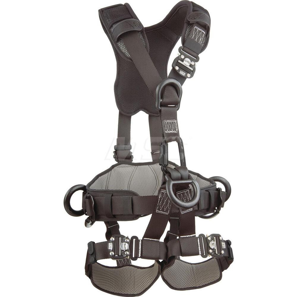 Fall Protection Harnesses: 420 Lb, Vest Style, Size X-Large, For Retrieval & Rescue, Polyester, Back Front & Side