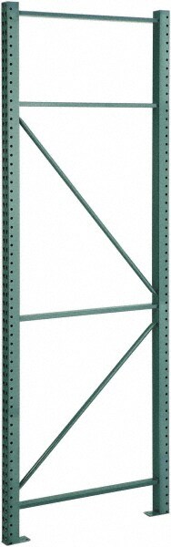 Pallet Rack Seismic Framing Upright: 3" Wide, 42" Deep, 144" High, 19,200 lb Capacity