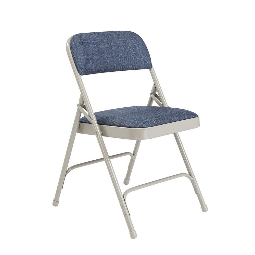 NATIONAL PUBLIC SEATING 2205 Pack of (4), 18-3/4" Wide x 20-1/4" Deep x 29-1/2" High, Fabric Folding Chairs with Fabric Padded Seat 