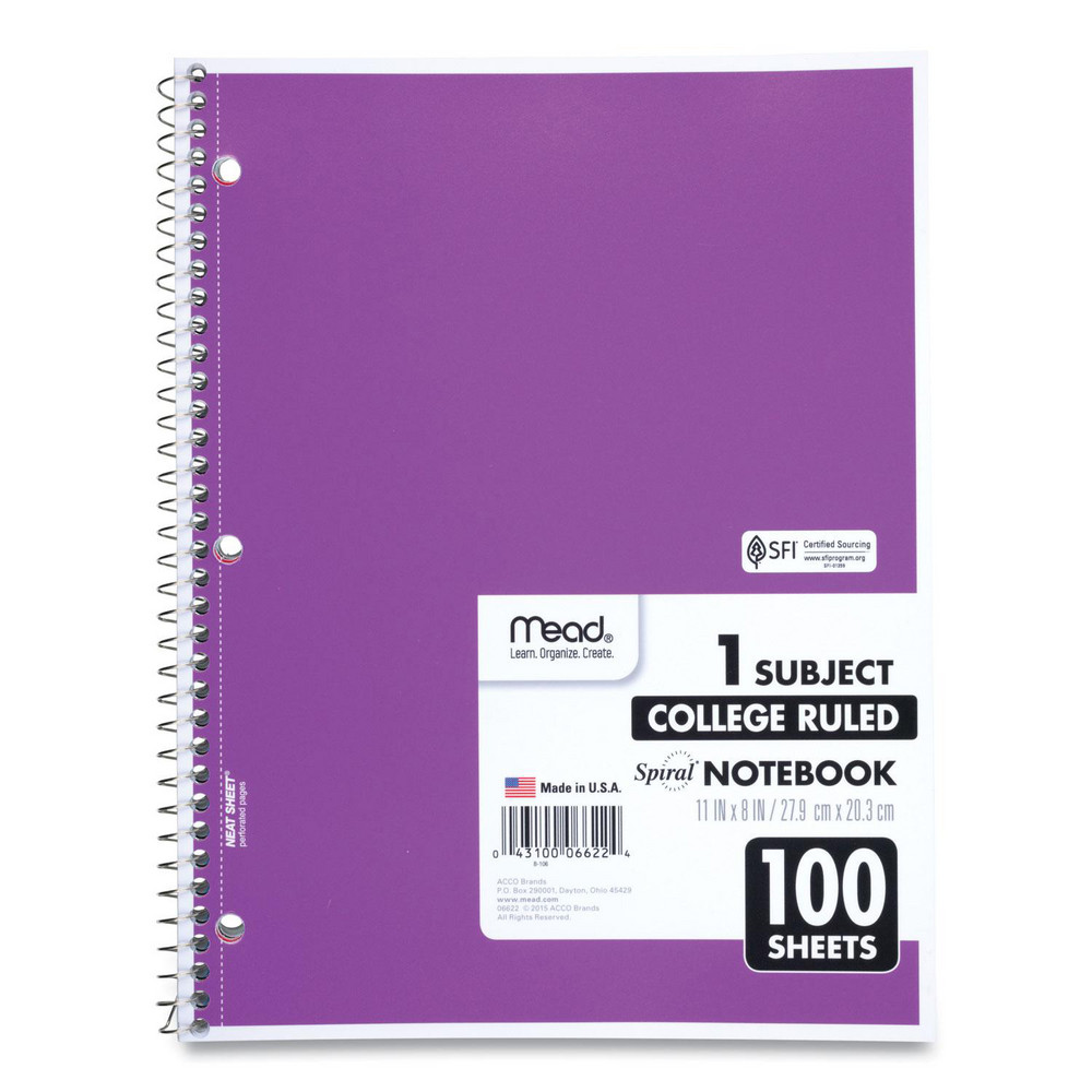 Mead - Notebook: 100 Sheets, 8-1/2 x 11