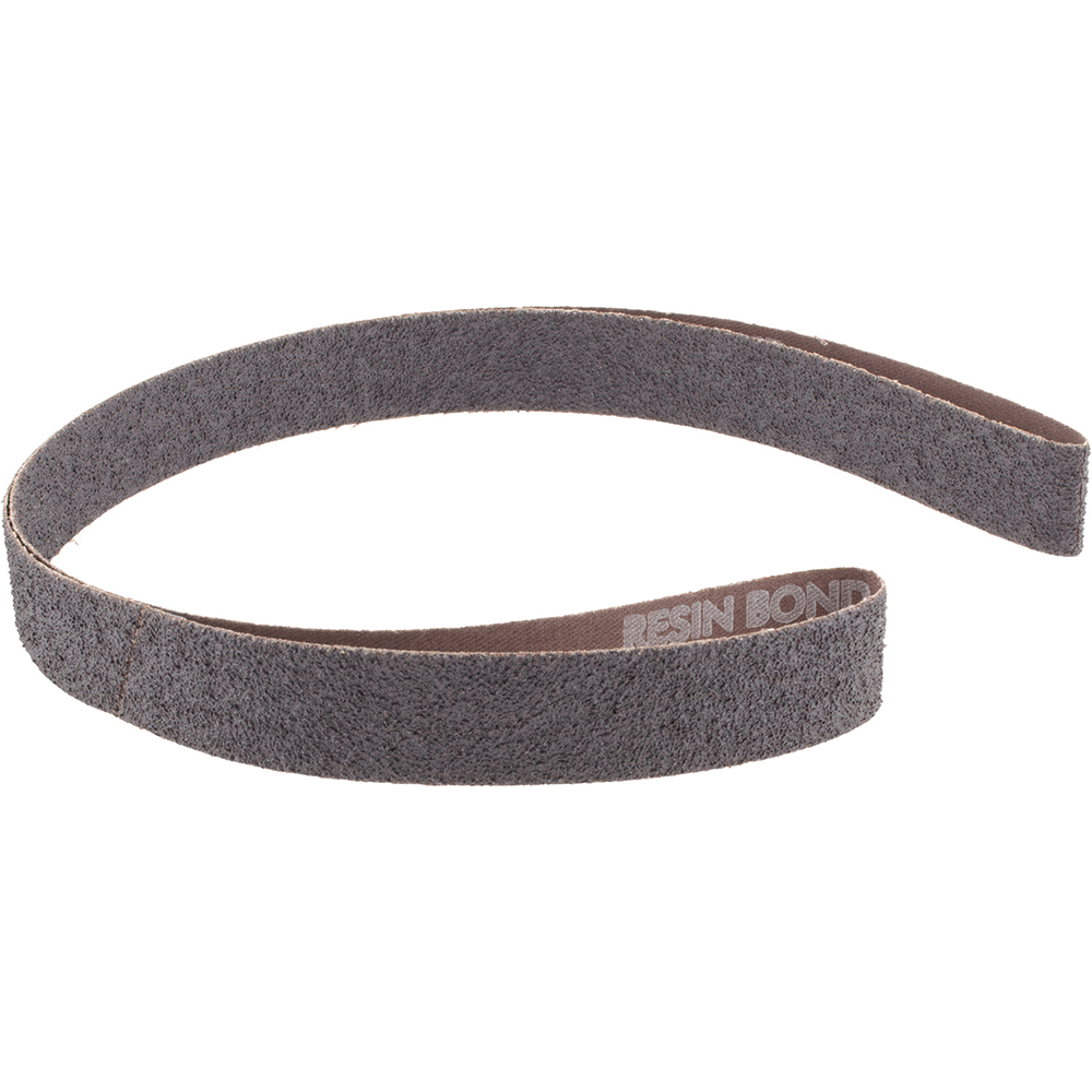 Abrasive Belt: 1" Wide, 42" OAL, 36 Grit, Aluminum Oxide - Coated, Extra Coarse Grade, X Weighted, Dry,  Series R228