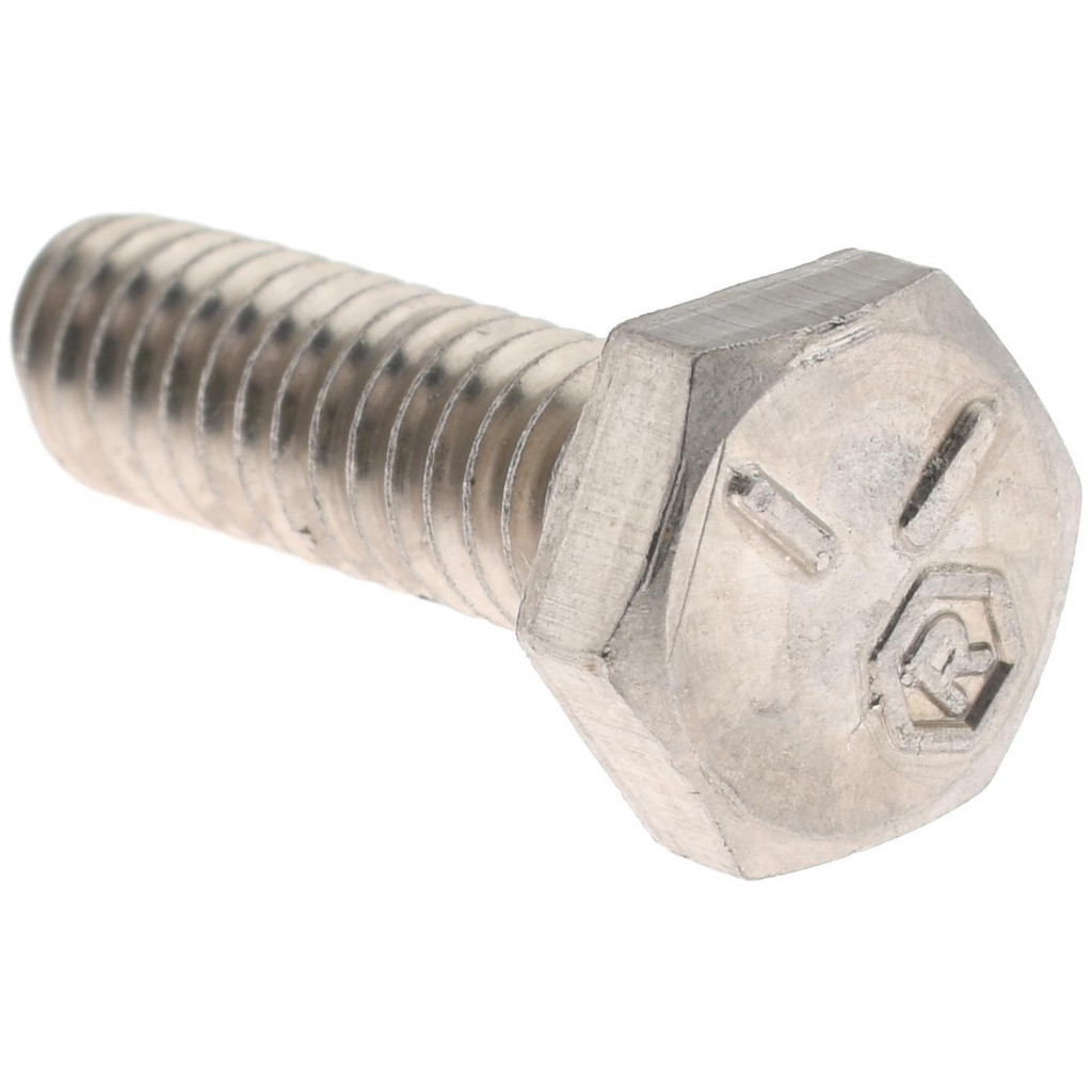 Value Collection R82234839 Hex Head Cap Screw: 1/4-20 x 7/8", Grade 18-8 Stainless Steel, Uncoated Image