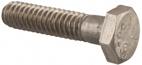 Value Collection R82234890 Hex Head Cap Screw: 1/4-20 x 1-1/8", Grade 18-8 Stainless Steel, Uncoated Image